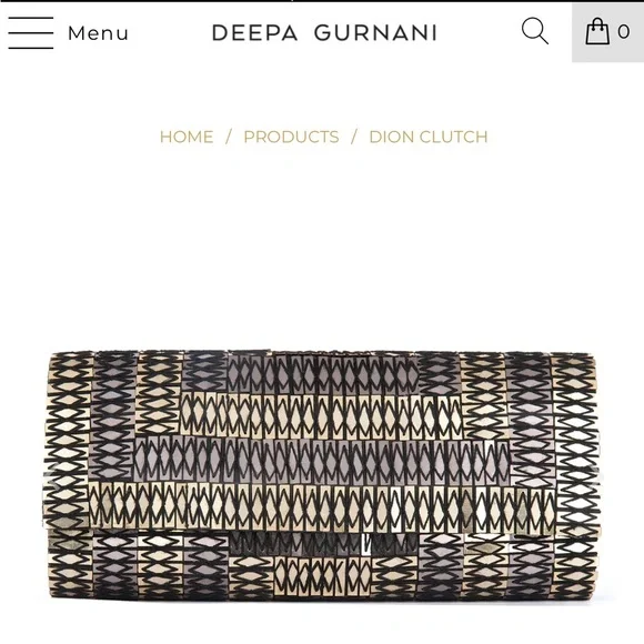 Deepa Gurnani clutch Brand New - Picture 1 of 9